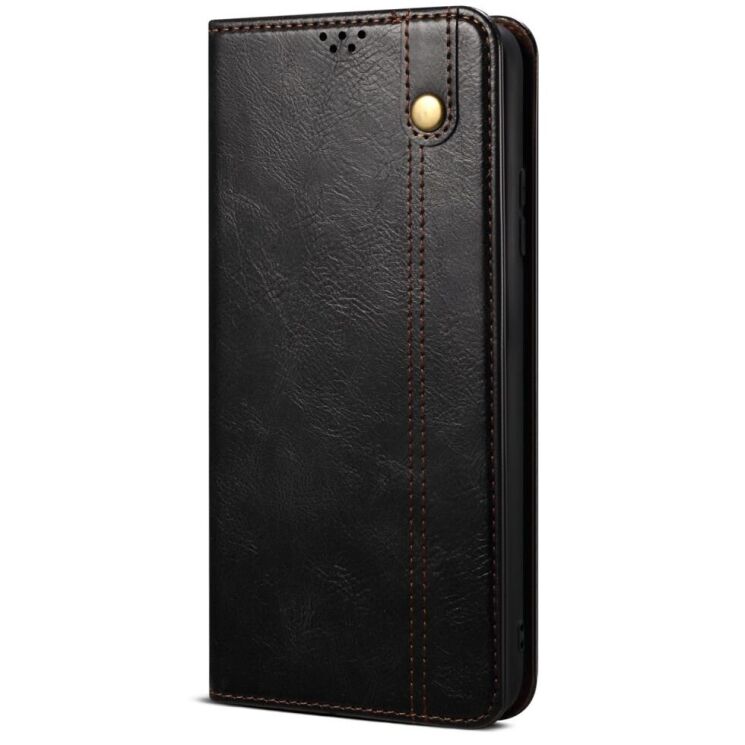 Захисний чохол UniCase Leather Wallet для Motorola G55 - Black: фото 5 з 7