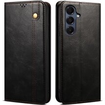 Защитный чехол UniCase Leather Wallet для Samsung Galaxy A17 (A175) - Black: фото 1 из 6