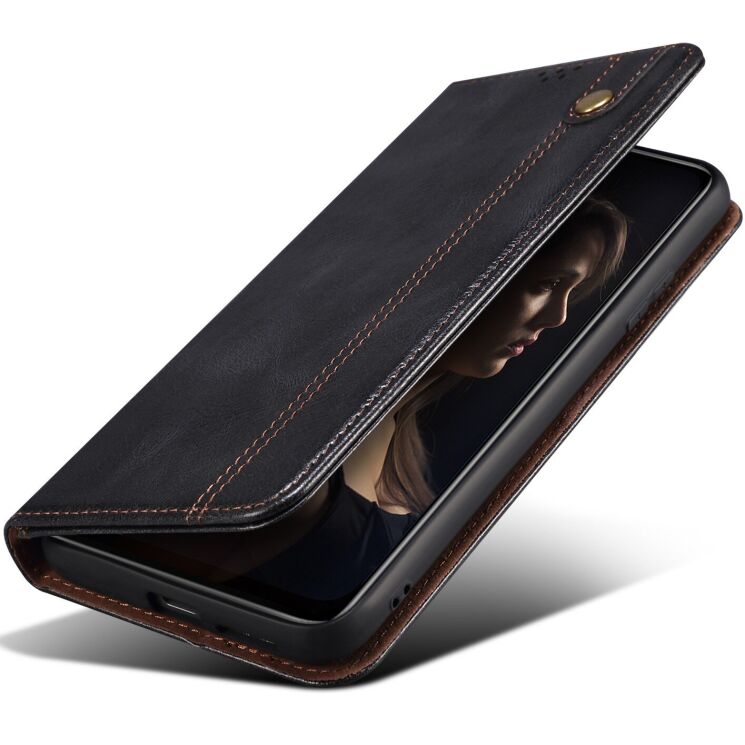 Защитный чехол UniCase Leather Wallet для Samsung Galaxy A17 (A175) - Black: фото 4 из 6