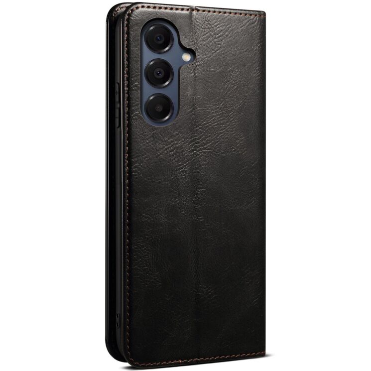 Защитный чехол UniCase Leather Wallet для Samsung Galaxy A17 (A175) - Black: фото 6 из 6