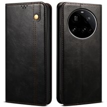 Защитный чехол UniCase Leather Wallet для Xiaomi 15 Ultra - Black: фото 1 из 7