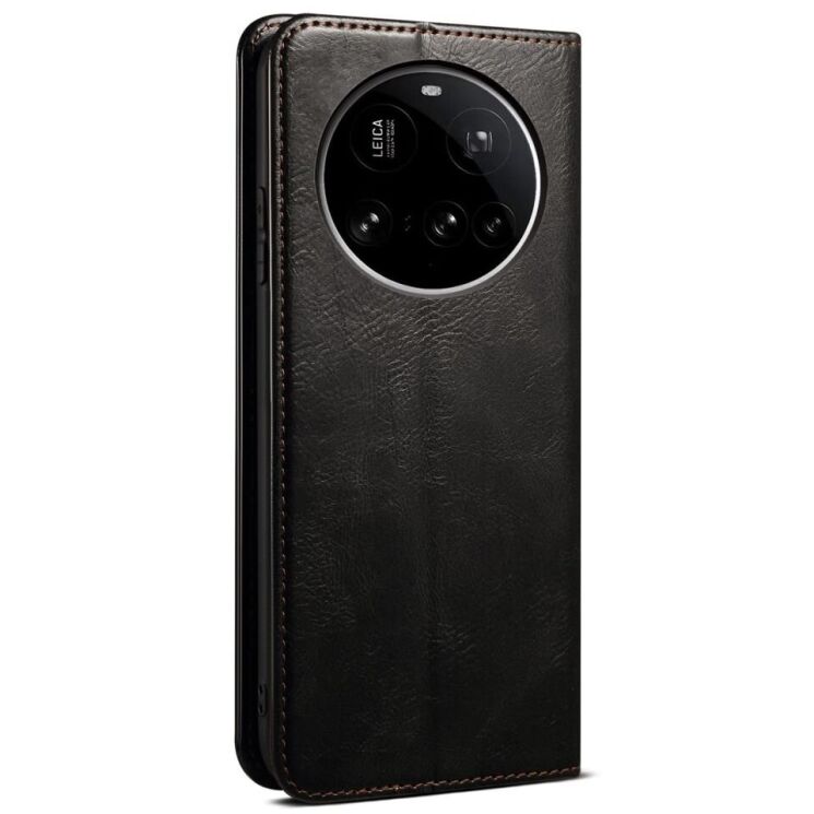Защитный чехол UniCase Leather Wallet для Xiaomi 15 Ultra - Black: фото 7 из 7