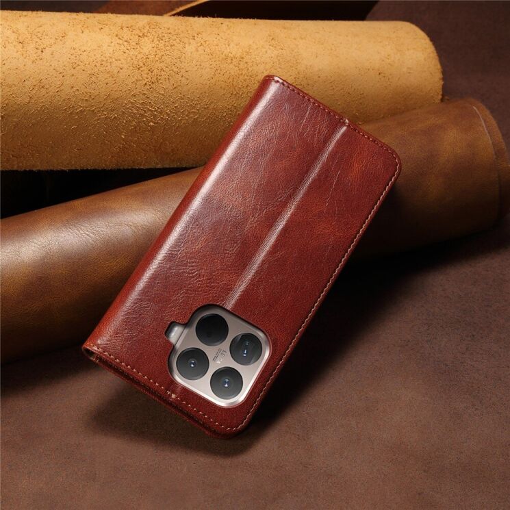 Чехол-книжка с кармашками UniCase Leather Wallet для Xiaomi 15T Pro - Brown: фото 8 из 8