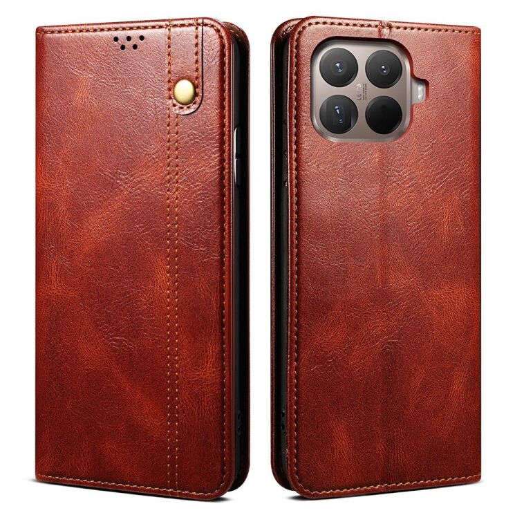 Чехол-книжка с кармашками UniCase Leather Wallet для Xiaomi 15T Pro - Brown: фото 1 из 8