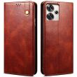 Защитный чехол UniCase Leather Wallet для Xiaomi Poco F6 - Brown (355043Z)