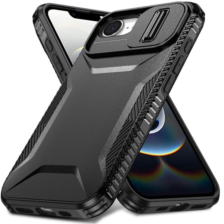 Защитный чехол UniCase Shuttle Guard для Apple iPhone 16e - Black: фото 1 из 7