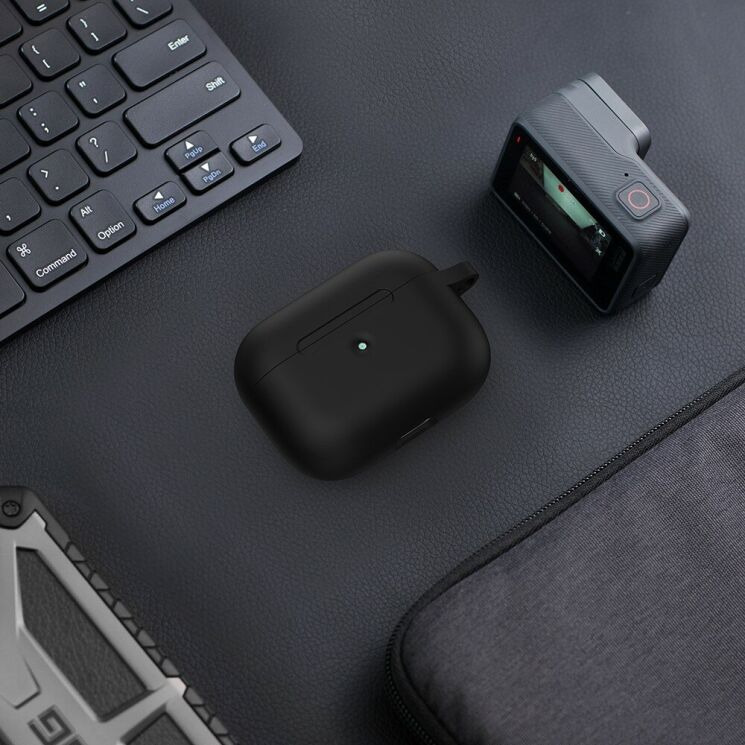 Защитный чехол UniCase Simple Stylish для AirPods Pro - Black: фото 6 из 7