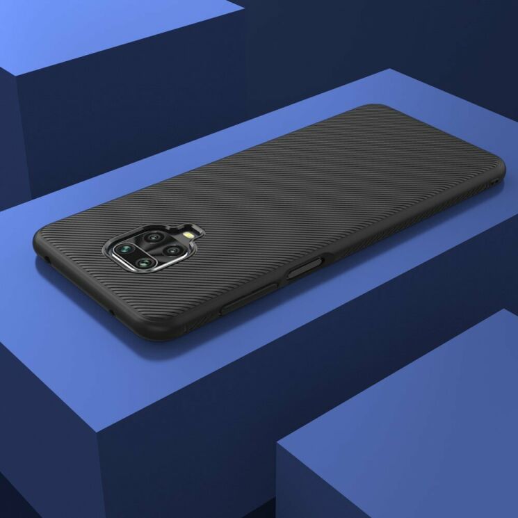 Захисний чохол UniCase Twill Soft для Xiaomi Redmi Note 9 Pro Max / Redmi Note 9 Pro / Redmi Note 9s - Black: фото 7 з 8