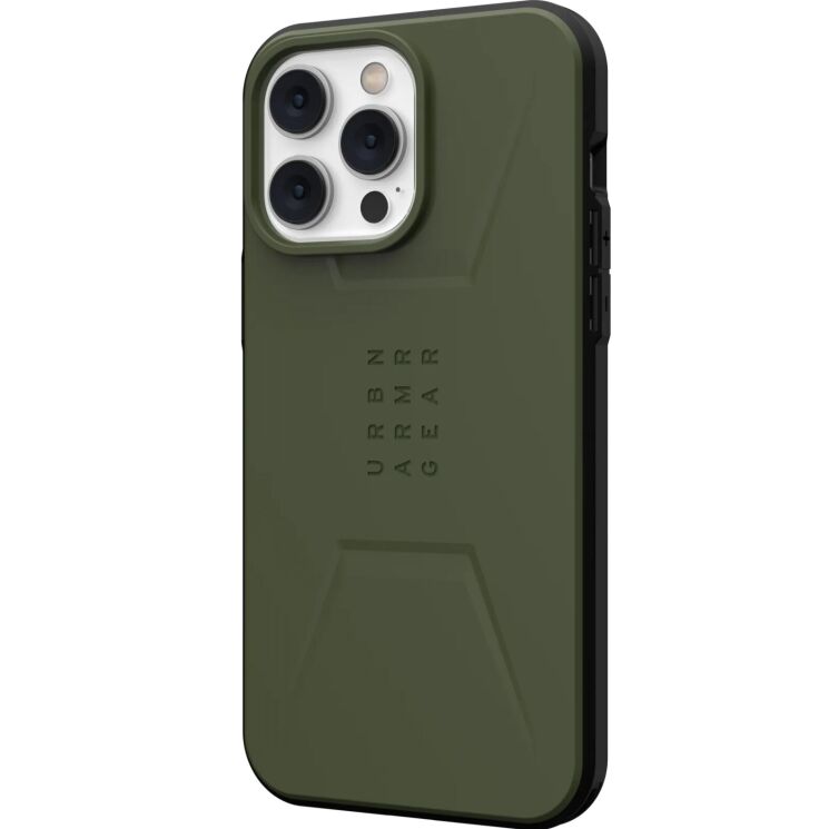 Захисний чохол URBAN ARMOR GEAR (UAG) Civilian MagSafe для Apple iPhone 14 Pro Max - Olive: фото 3 з 10