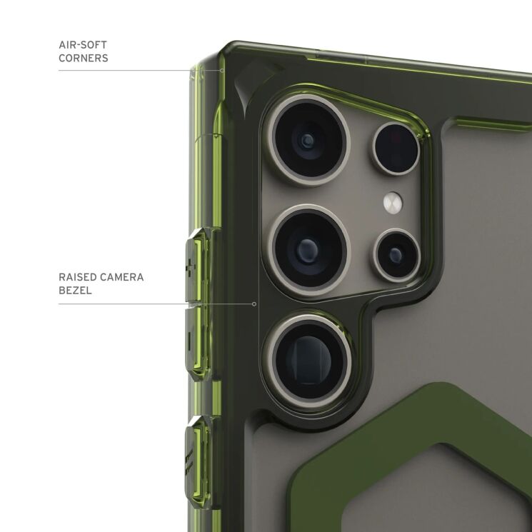 Защитный чехол URBAN ARMOR GEAR (UAG) Plyo Pro для Samsung Galaxy S24 Ultra (S928) - Ice / Olive: фото 5 из 9