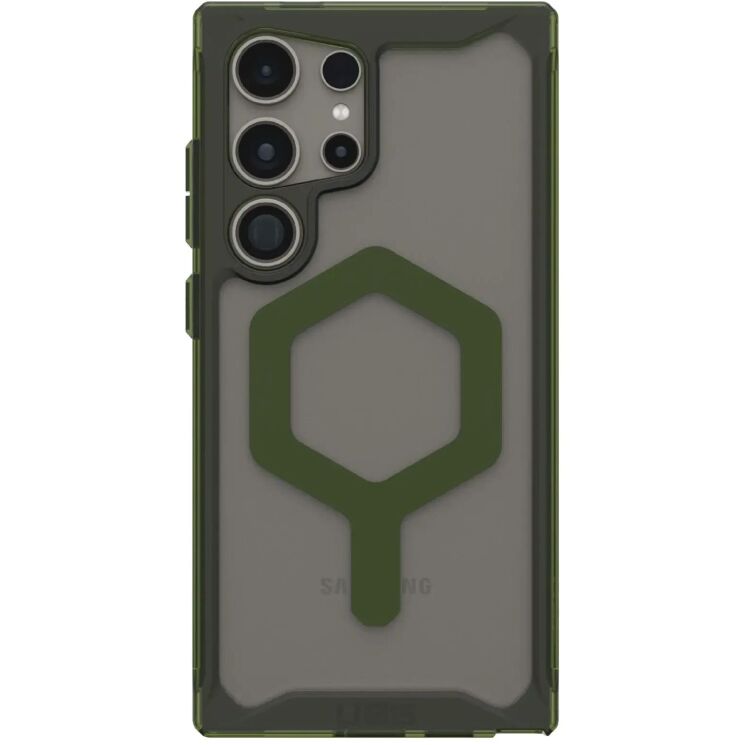 Защитный чехол URBAN ARMOR GEAR (UAG) Plyo Pro для Samsung Galaxy S24 Ultra (S928) - Ice / Olive: фото 1 из 9