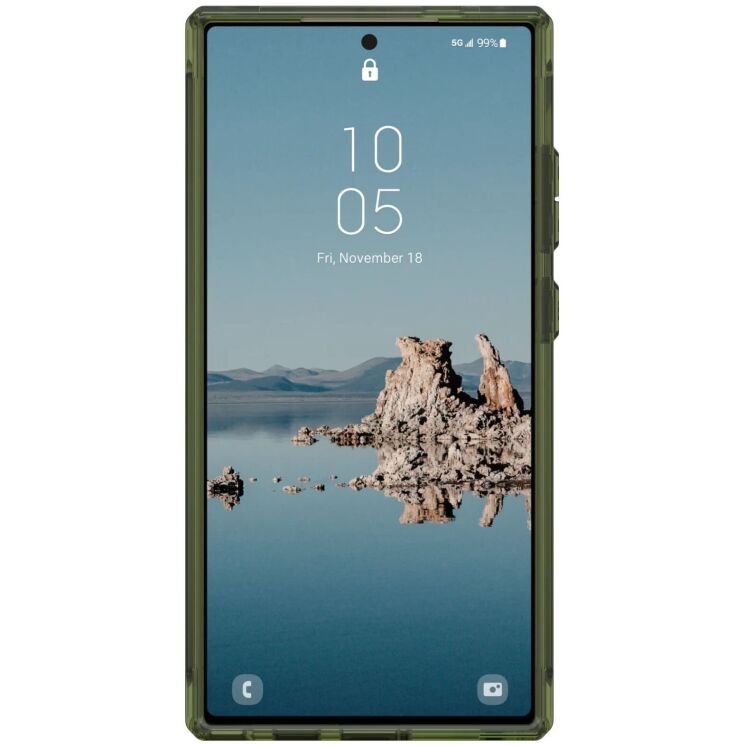 Защитный чехол URBAN ARMOR GEAR (UAG) Plyo Pro для Samsung Galaxy S24 Ultra (S928) - Ice / Olive: фото 2 из 9