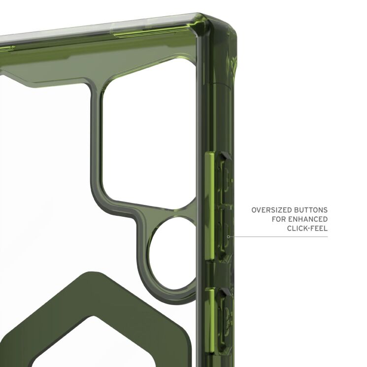 Защитный чехол URBAN ARMOR GEAR (UAG) Plyo Pro для Samsung Galaxy S24 Ultra (S928) - Ice / Olive: фото 8 из 9