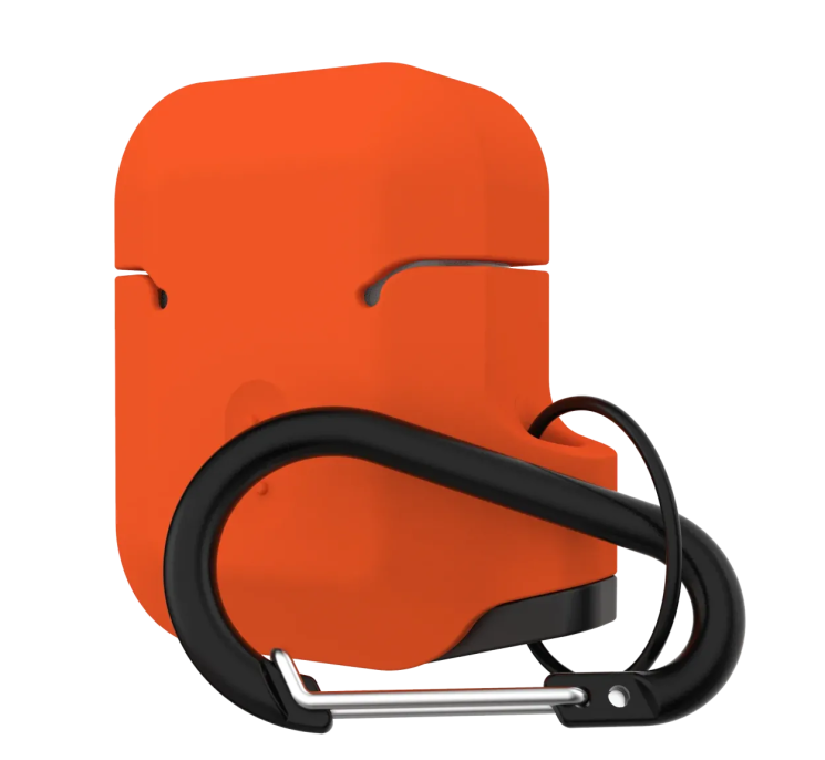 Защитный чехол URBAN ARMOR GEAR (UAG) Silicone для Apple AirPods 1 / 2 - Orange/Grey: фото 6 из 12