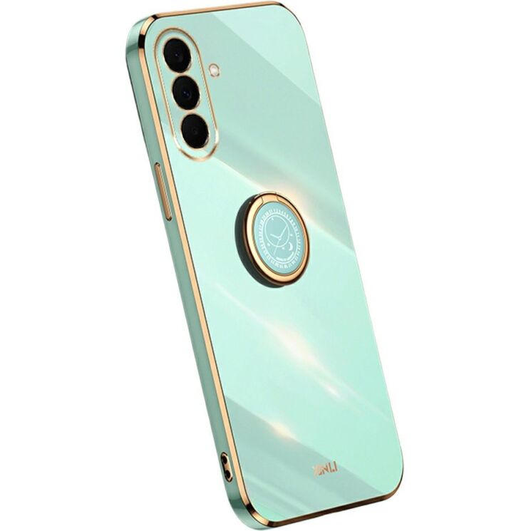 Защитный чехол XINLI Porcelain Ring для Samsung Galaxy S26 FE - Cyan: фото 1 из 6