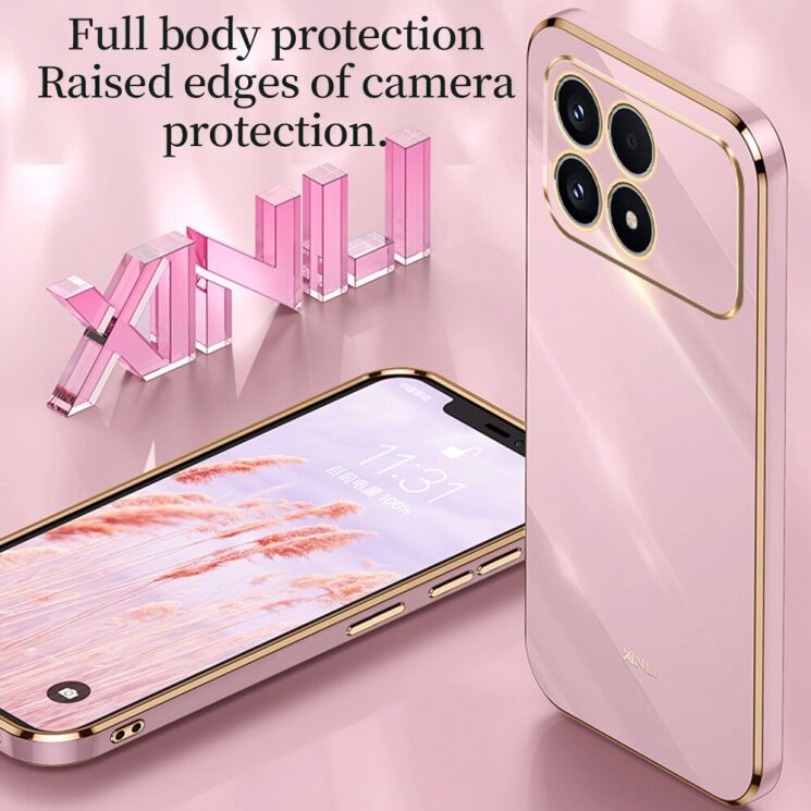 Захисний чохол XINLI Porcelain Ring для Xiaomi Poco F8 Pro - Pink: фото 4 з 7