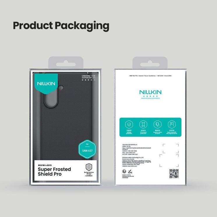 Защитный (PC+TPU) чехол NILLKIN Frosted Shield Pro для Samsung Galaxy A37 (A376) - Black: фото 10 из 10