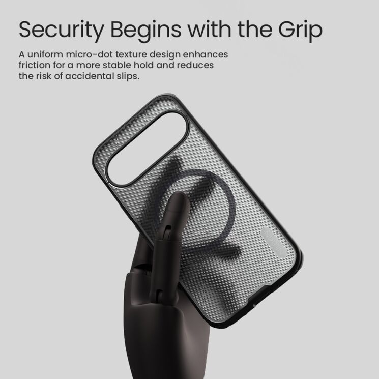 Защитный (PC+TPU) чехол NILLKIN Frosted Shield Pro Magnetic для Google Pixel 11 - Black: фото 9 из 13