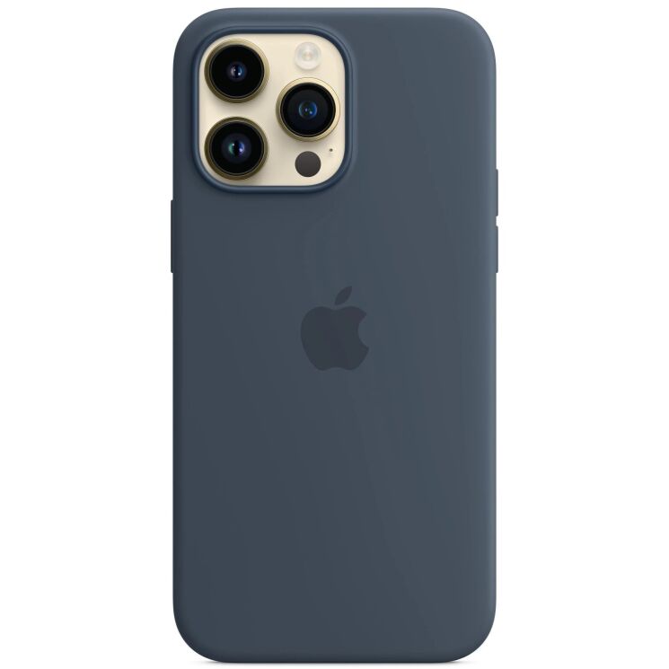Оригінальний чохол Silicone Case MagSafe для iPhone 14 Pro Max (MPTQ3) - Storm Blue (306813L) Оригінальний чохол Silicone Case MagSafe для iPhone 14 Pro Max (MPTQ3) - Storm Blue: фото 2 з 4