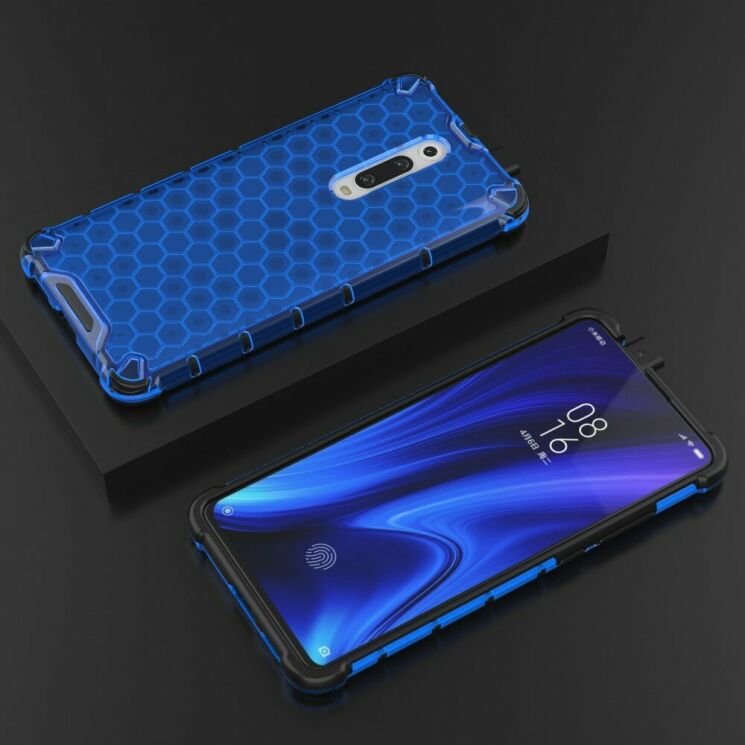 Защитный чехол Deexe Honeycomb Series для Xiaomi Mi 9T / Mi 9T Pro / Redmi K20 / Redmi K20 Pro - Blue: фото 3 из 5