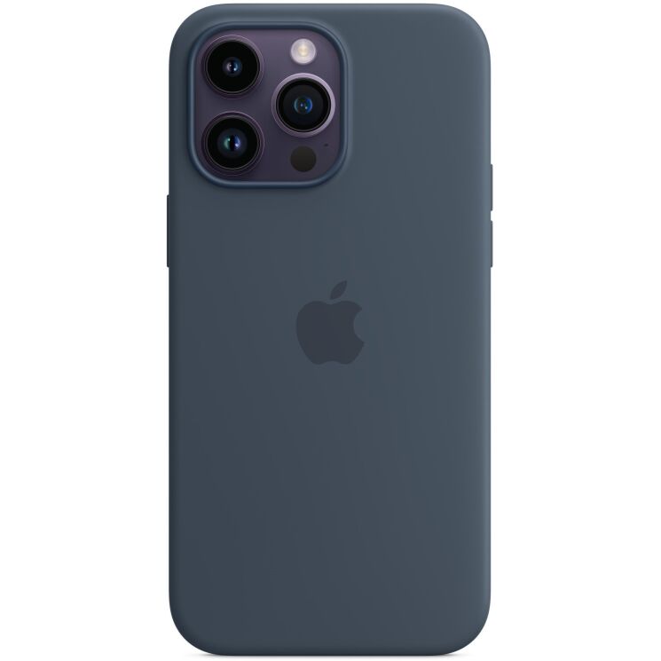 Оригінальний чохол Silicone Case MagSafe для iPhone 14 Pro Max (MPTQ3) - Storm Blue (306813L) Оригінальний чохол Silicone Case MagSafe для iPhone 14 Pro Max (MPTQ3) - Storm Blue: фото 4 з 4