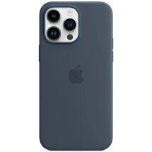 Оригинальный чехол Silicone Case MagSafe для Apple iPhone 14 Pro Max (MPTQ3) - Storm Blue: фото 1 из 4