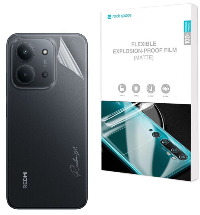 Антиблікова плівка на задню панель RockSpace Explosion-Proof Matte для Xiaomi Redmi 15C: фото 1 з 9