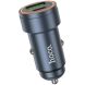 Автомобильное зарядное устройство Hoco Z57A Glorious PD30W + QC3.0 - Metal Grey (923295B). Фото 2 из 7