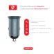 Автомобильное зарядное устройство Intaleo CCGQPD120L + кабель Type-C to Lightning - Grey (923254H). Фото 4 из 7