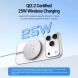 Беспроводное зарядное устройство DUX DUCIS H1 Magnetic Wireless Charger Qi2.2 (25W) - White (958316W). Фото 5 из 11