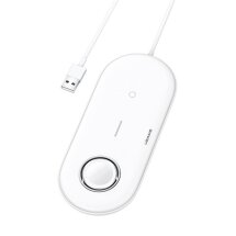 Беспроводное зарядное устройство USAMS US-CD119 2 in 1 + кабель - White: фото 1 из 13