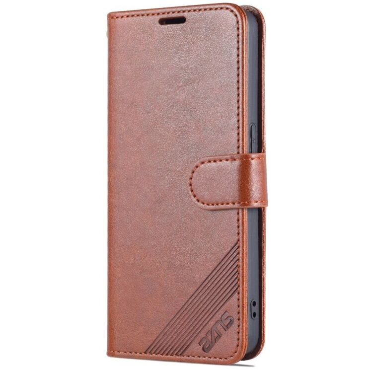 Чехол AZNS Wallet Case для OPPO Reno 7 5G Chinese - Brown: фото 3 из 11