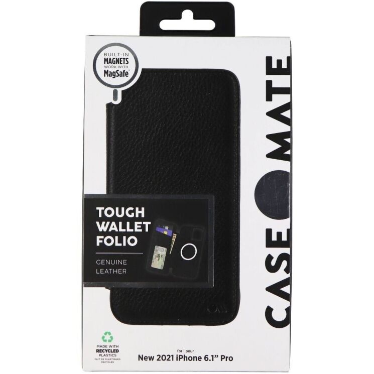 Чехол Case-Mate Wallet Case MagSafe для Apple iPhone 13 Pro - Black: фото 4 из 4