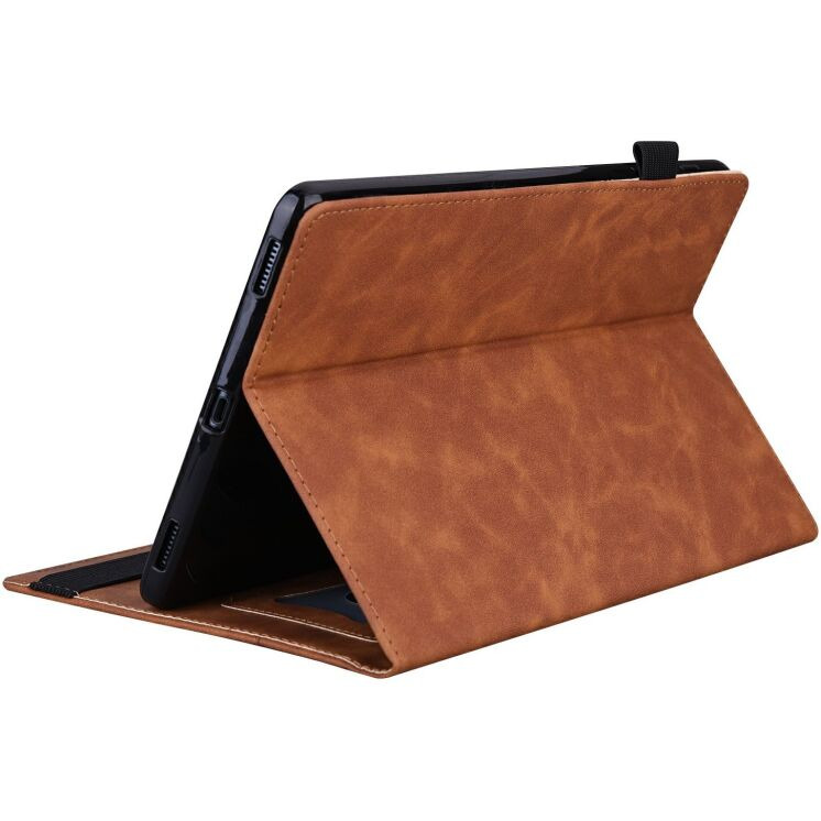 Чехол Deexe Business Style для Samsung Galaxy Tab S12 Plus - Brown: фото 4 из 9