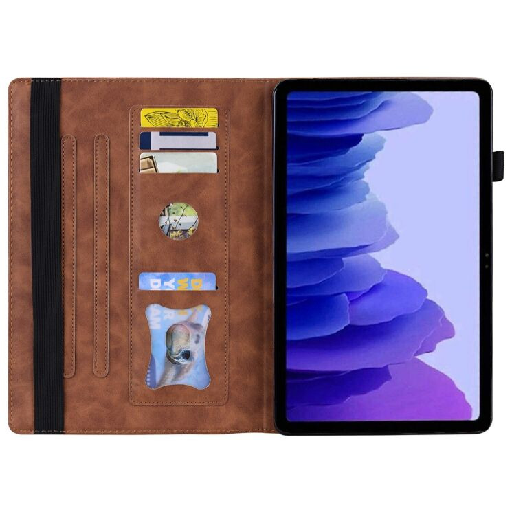 Чехол Deexe Business Style для Samsung Galaxy Tab S12 Plus - Brown: фото 2 из 9