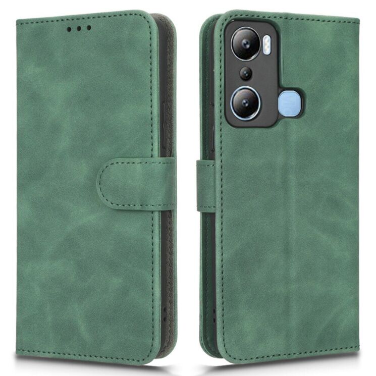 Чохол Deexe Classic Wallet для Infinix Hot 20i (X665E) - Green: фото 1 з 6