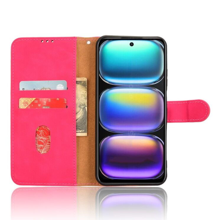 Чехол Deexe Classic Wallet для Infinix Hot 50 - Red: фото 4 из 7