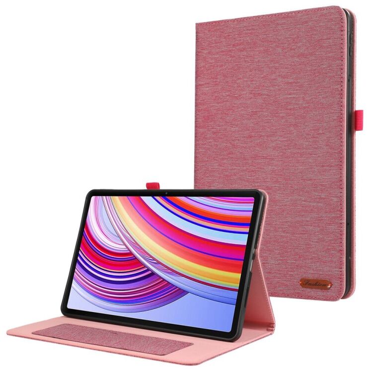 Чехол Deexe Cloth Style для Xiaomi Redmi Pad Pro / Poco Pad - Pink: фото 1 из 6