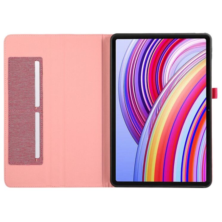 Чехол Deexe Cloth Style для Xiaomi Redmi Pad Pro / Poco Pad - Pink: фото 2 из 6