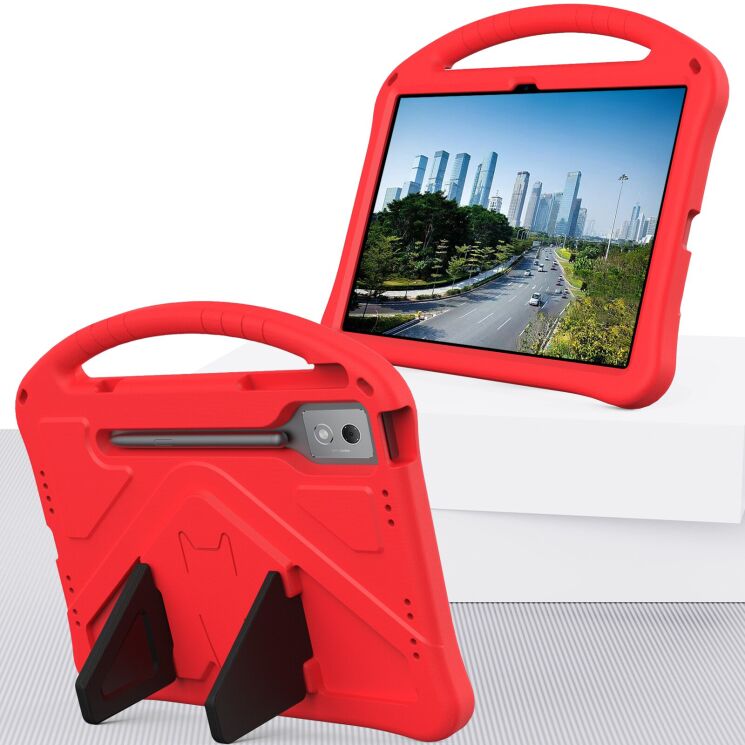 Чехол Deexe KickStand Cover для Lenovo Idea Tab Pro - Red: фото 2 из 7