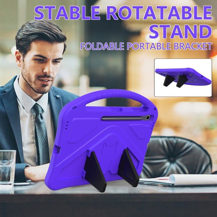 Чехол Deexe KickStand Cover для Samsung Galaxy Tab S10 FE Plus - Purple: фото 2 из 7