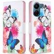Чехол Deexe Life Style Wallet для Xiaomi Redmi 13C / Poco C65 - Two Butterflies (342512E)