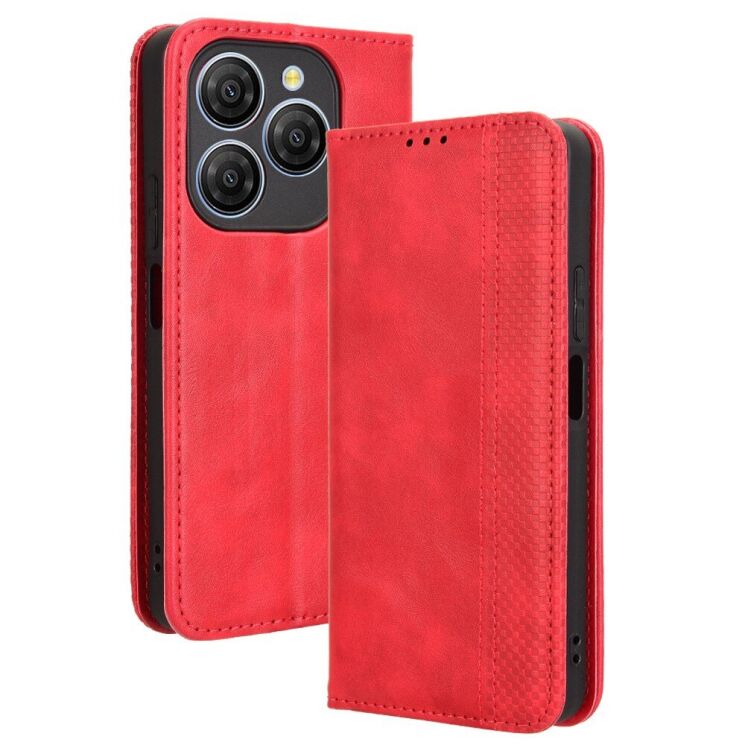 Чехол Deexe Retro Style для Blackview Shark 9 - Red: фото 1 из 7