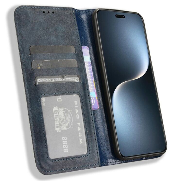 Чехол Deexe Retro Style для Honor Magic 7 Pro - Blue: фото 2 из 7