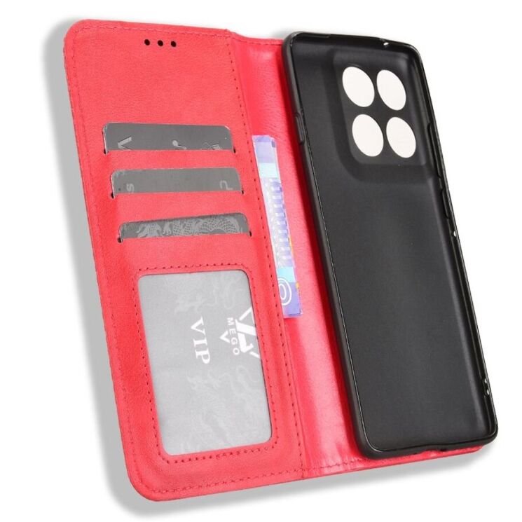 Чохол Deexe Retro Style для Motorola Edge 60 Pro - Red: фото 4 з 19