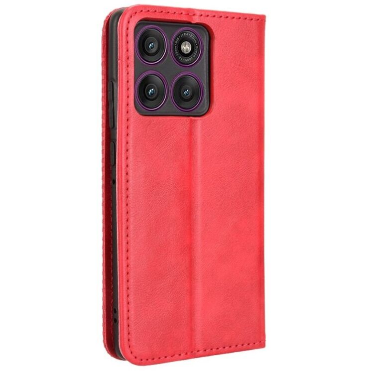 Чохол Deexe Retro Style для Motorola Edge 60 Pro - Red: фото 7 з 19