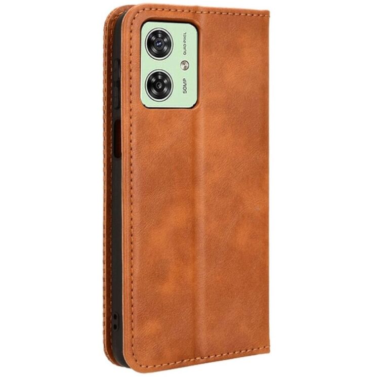 Чехол Deexe Retro Style для Motorola Moto G54 / G54 Power - Brown: фото 5 из 6