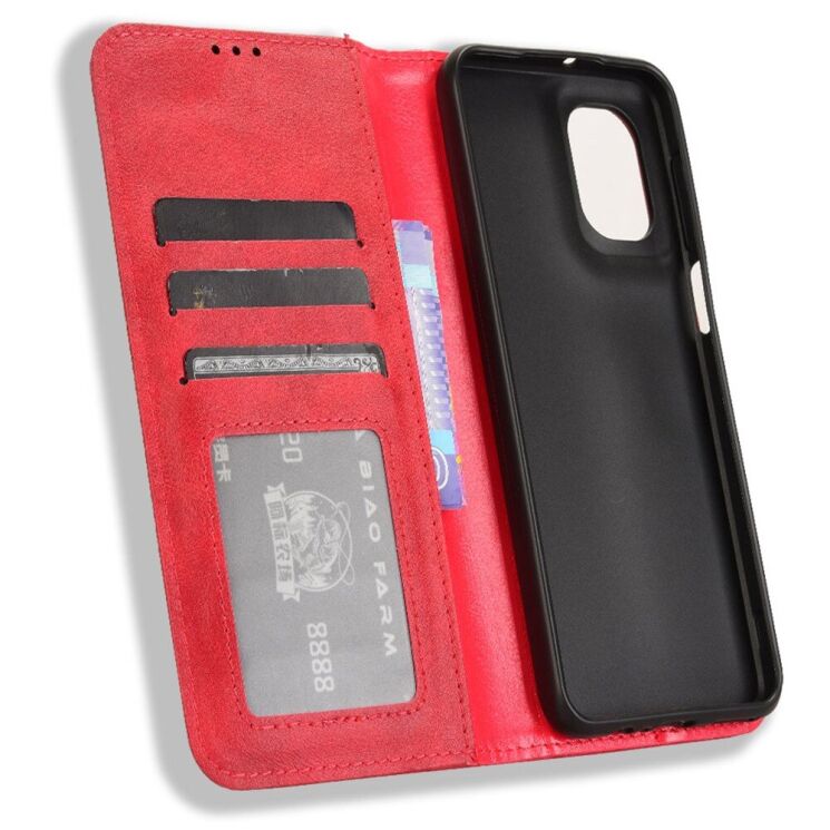 Чехол Deexe Retro Style для Motorola Moto G55 - Red: фото 4 из 7