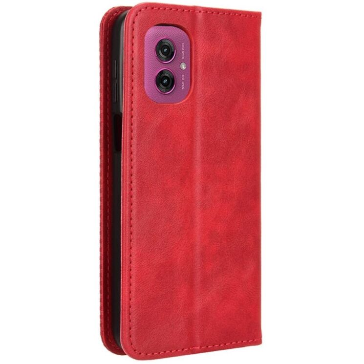 Чехол Deexe Retro Style для Motorola Moto G55 - Red: фото 6 из 7