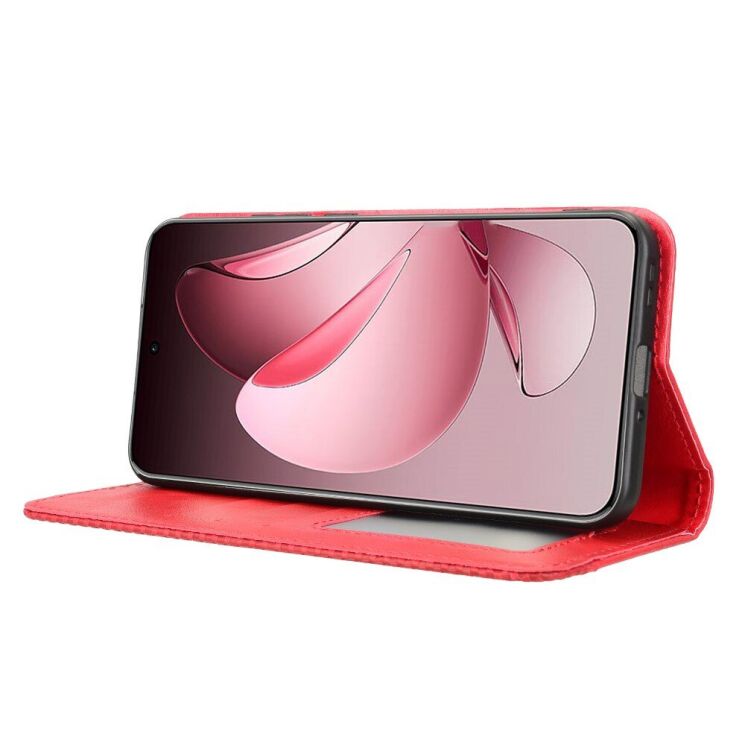 Чехол Deexe Retro Style для OPPO Reno 13 Pro 5G - Red: фото 3 из 7